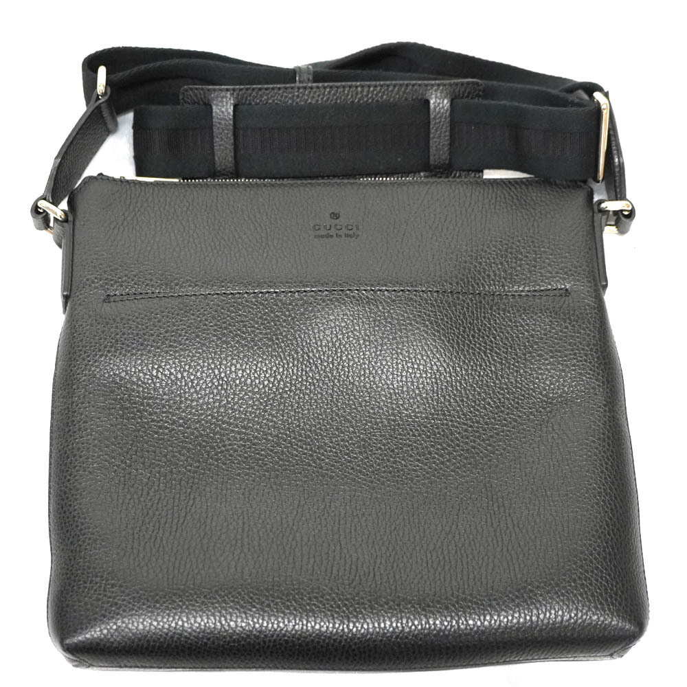 GUCCI Shoulder Bag Body Bum Crossbody Belt Messenger Leather Black Crossbody